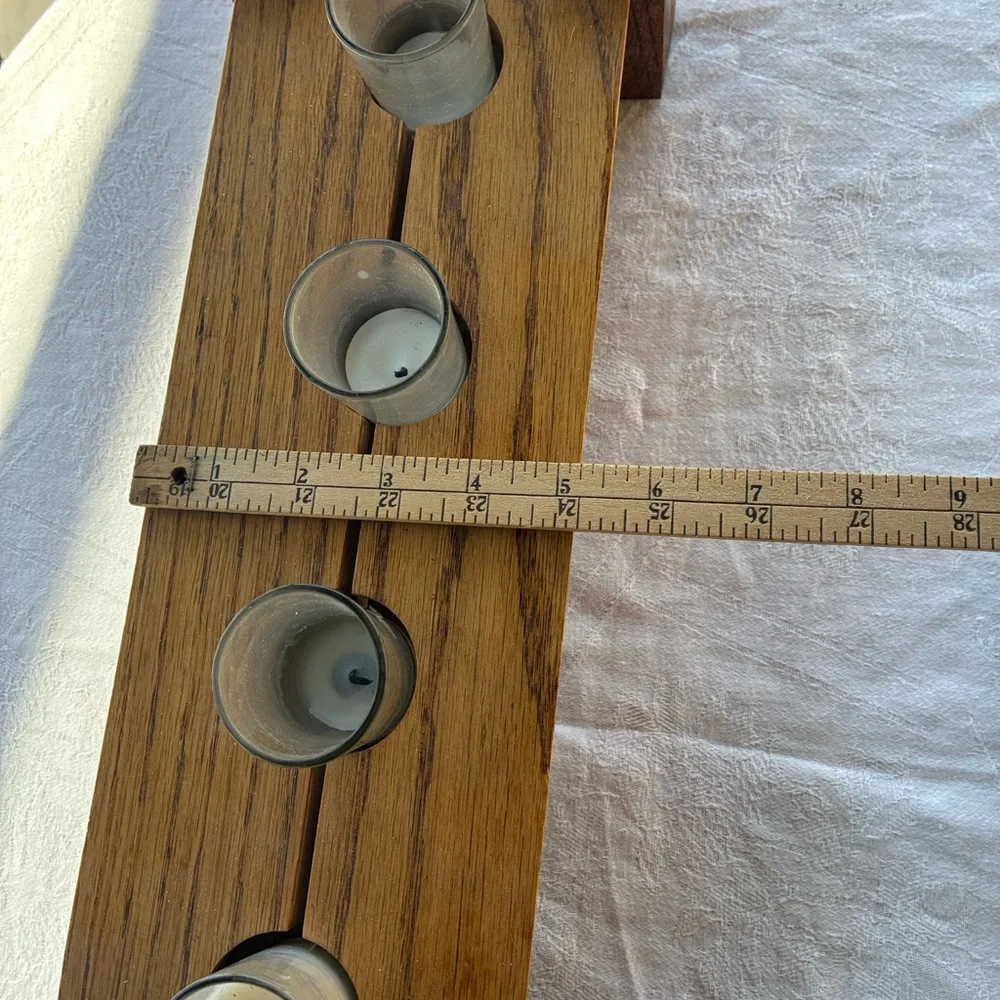 N/A wooden candle